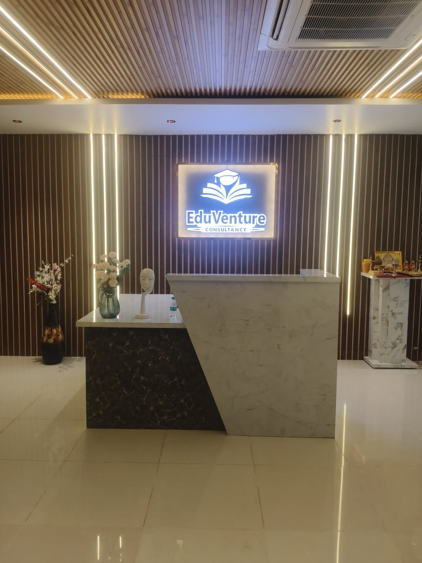 EduVenture Consultancy office reception in Bengaluru